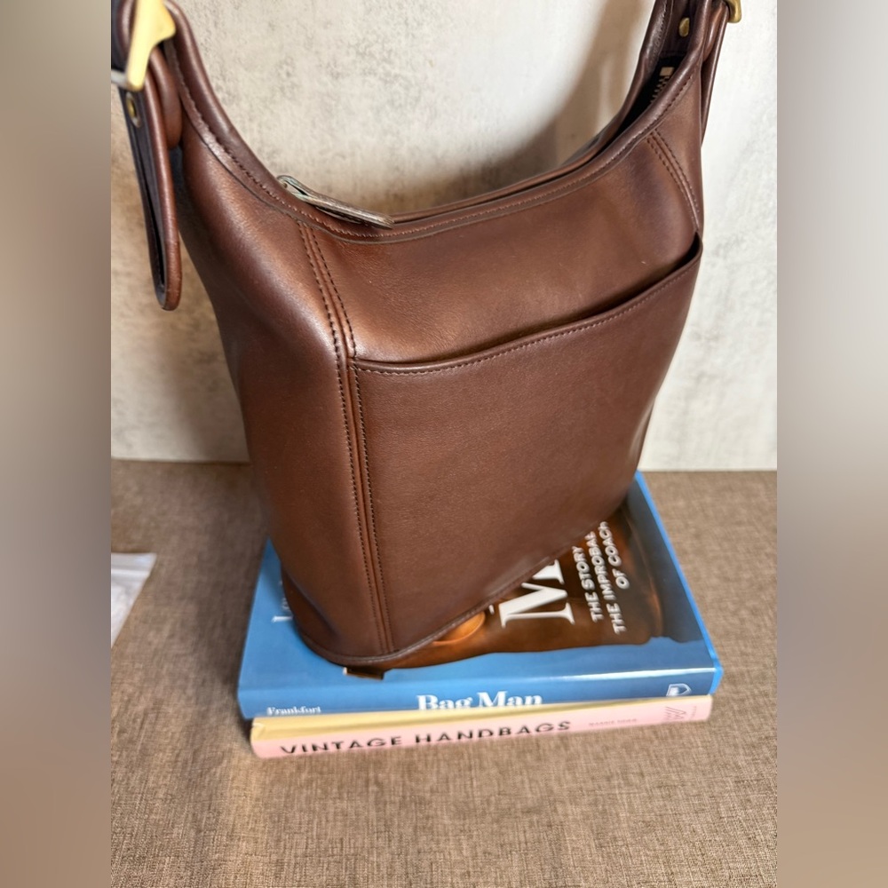 Vintage Coach Slim Duffle Medium 9816 Mahogany | 1999 USA - Picture 3 of 14